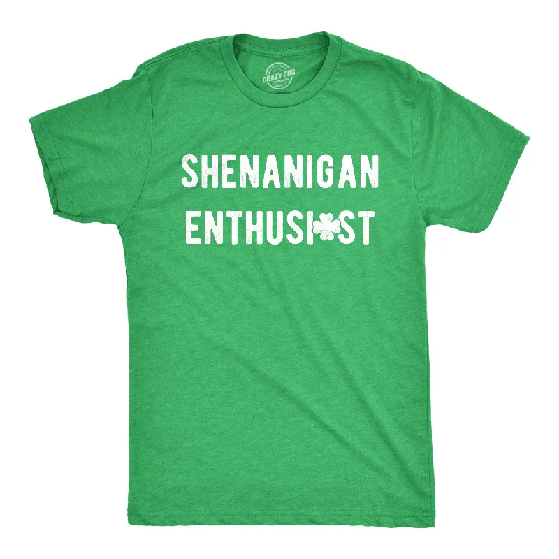 men's printed graphic t-shirts -Shenanigan Enthusiast Men's T Shirt