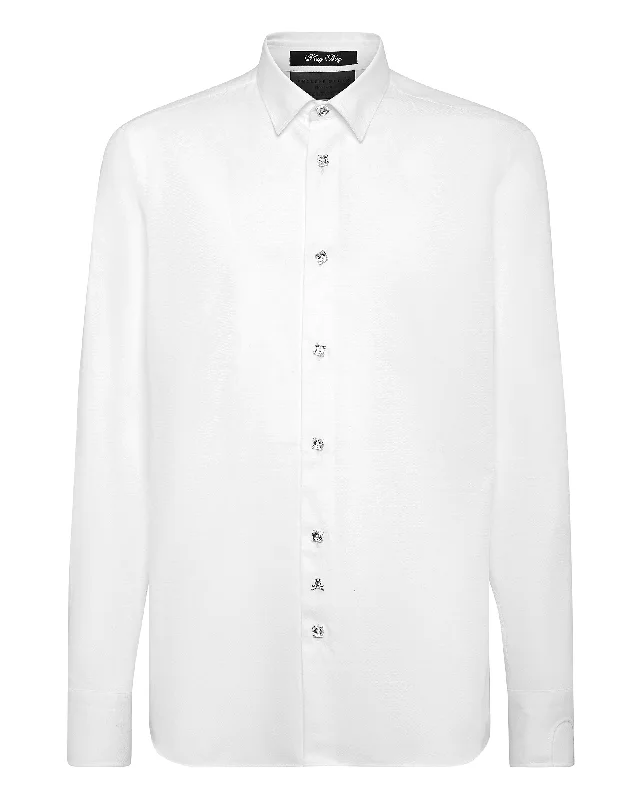 men's classic button-up shirts -Shirt Playboy Cut LS