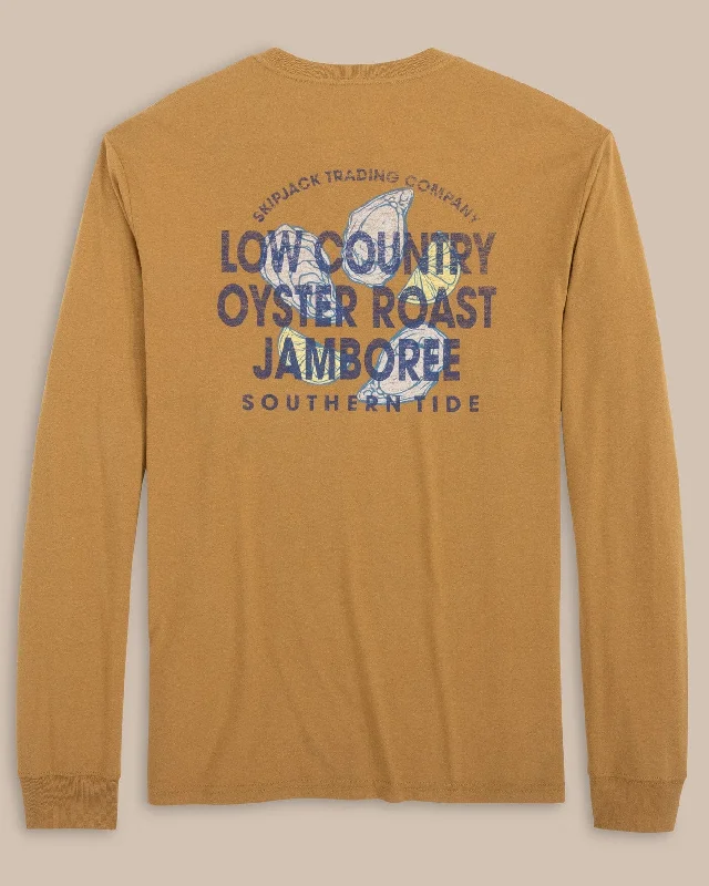 men's slim-fit graphic t-shirts -ST Lowcountry Oyster Jamboree Long Sleeve T-Shirt