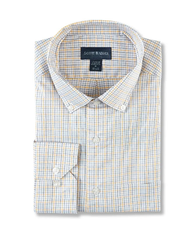 men's stylish shirts -Stretch Performance Check, Sun