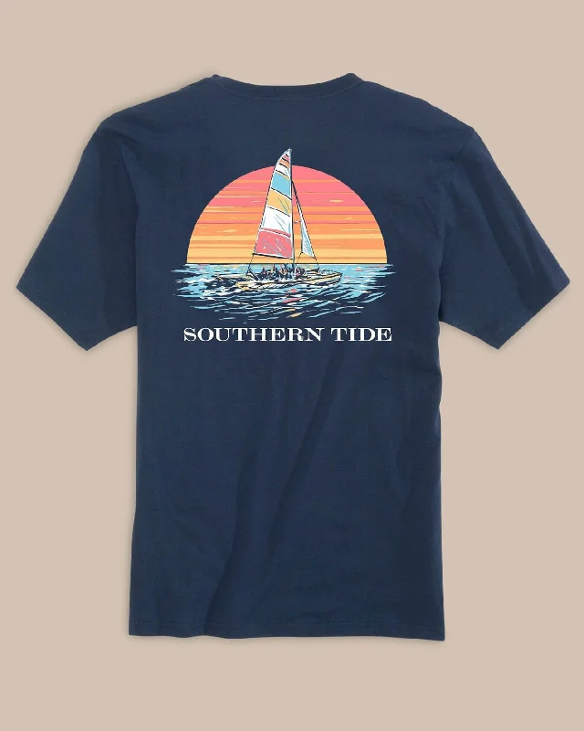 men's polo t-shirts -Sunset Silhouette T-Shirt