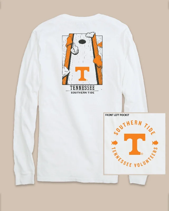 men's personalized t-shirts -Tennessee Vols Gameday Cornhole Board T-Shirt