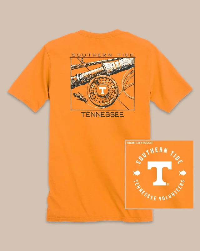 men's trendy printed t-shirts -Tennessee Vols Gameday Fly Reel T-Shirt