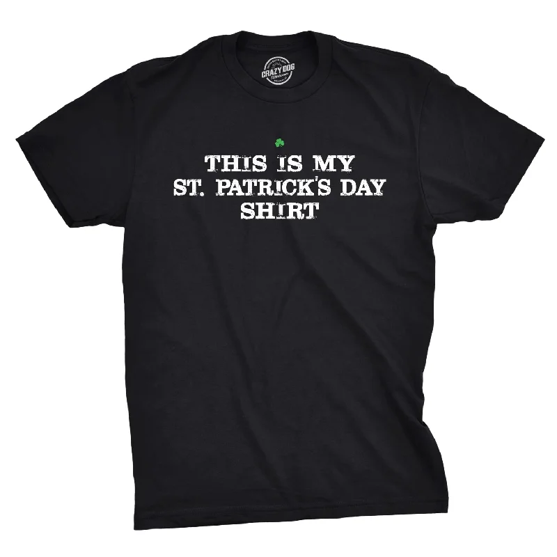 men's breathable t-shirts -This Is My St. Patrick's Day T-Shirt Men's T Shirt