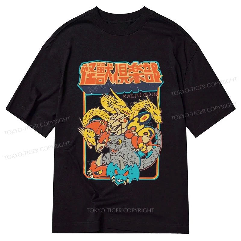 men's slim fit t-shirts -Tokyo-Tiger Kaiju Club Japanese Classic T-Shirt