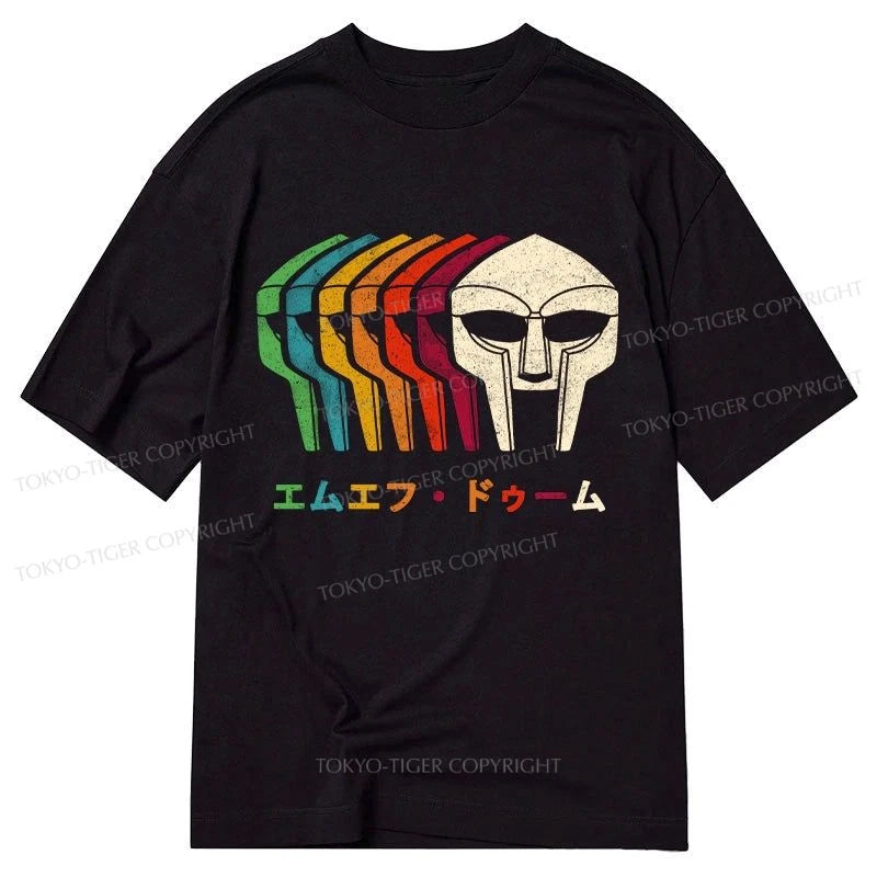 men's light t-shirts for summer -Tokyo-Tiger Retro MF Doom Classic T-Shirt