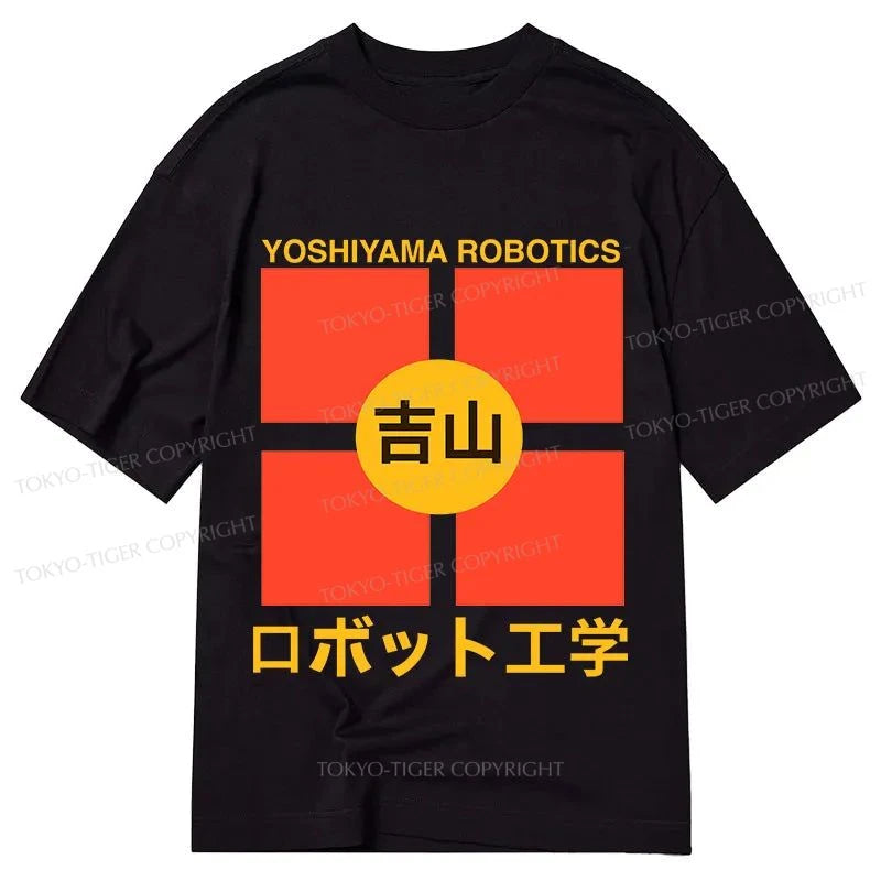 men's athletic graphic t-shirts -Tokyo-Tiger YOSHIYAMA Robotics Japanese Classic T-Shirt