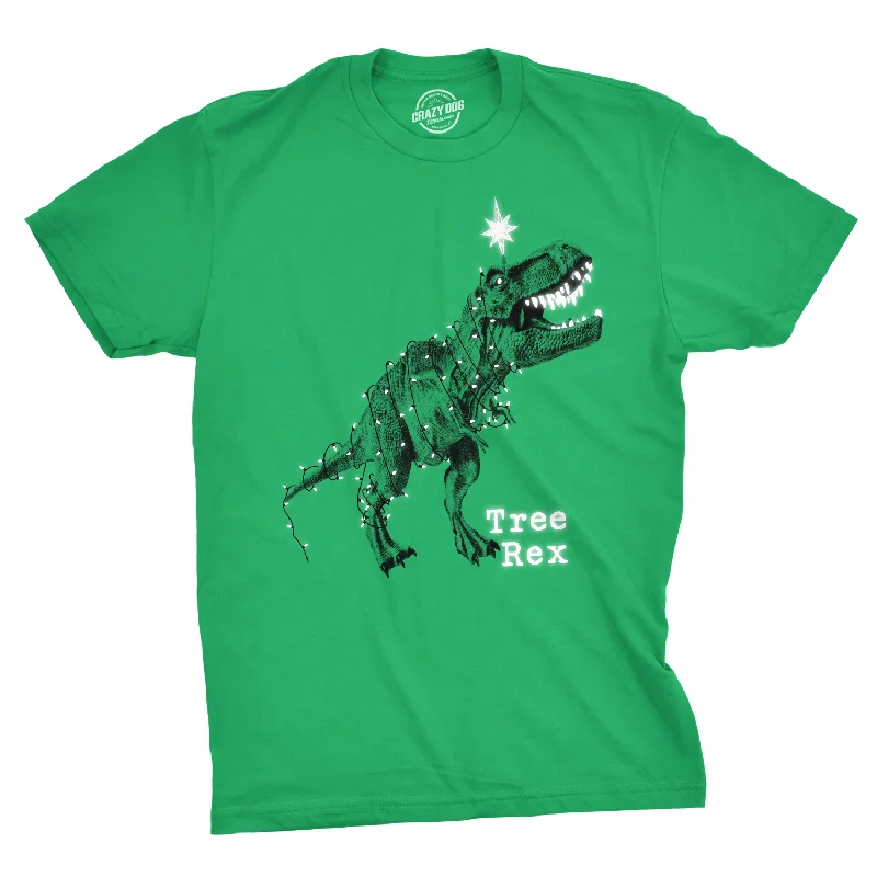 men's slim fit t-shirts -Tree Rex Men's T Shirt