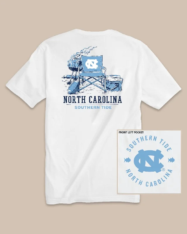 men's v-neck t-shirts -UNC Tar Heels Gameday BBQ Tailgate T-Shirt