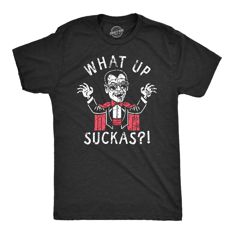 men's minimalist t-shirts -What Up Suckas Men's T Shirt