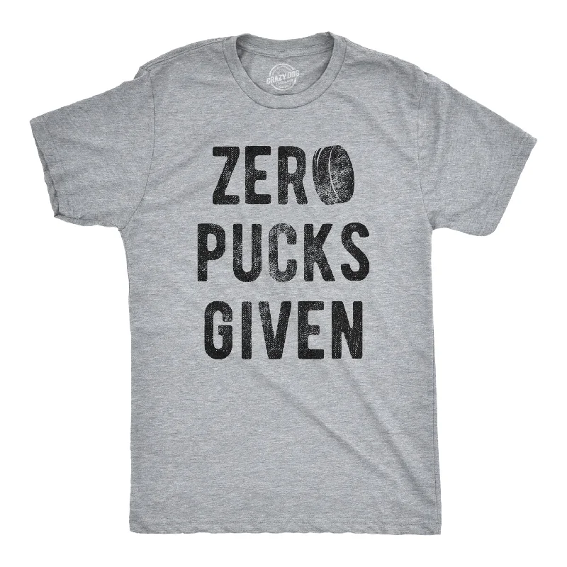 men's eco-friendly t-shirts -Zero Pucks Given Men's T Shirt