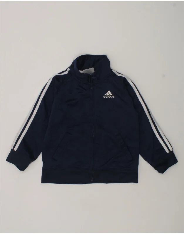 men's winter jackets -ADIDAS Baby Boys Graphic Tracksuit Top Jacket 18-24 Months Navy Blue