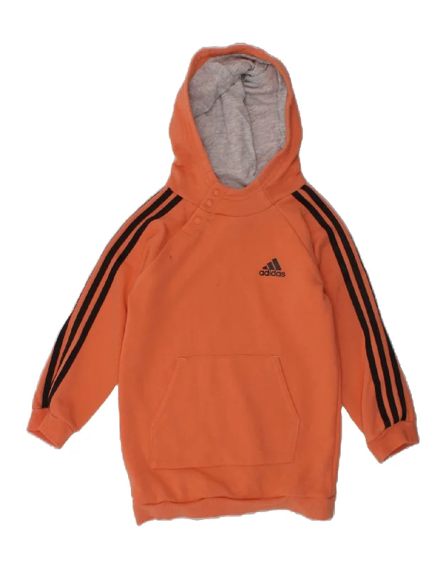 men's graphic hoodies -ADIDAS Baby Boys Hoodie Jumper 12-18 Months Orange Cotton