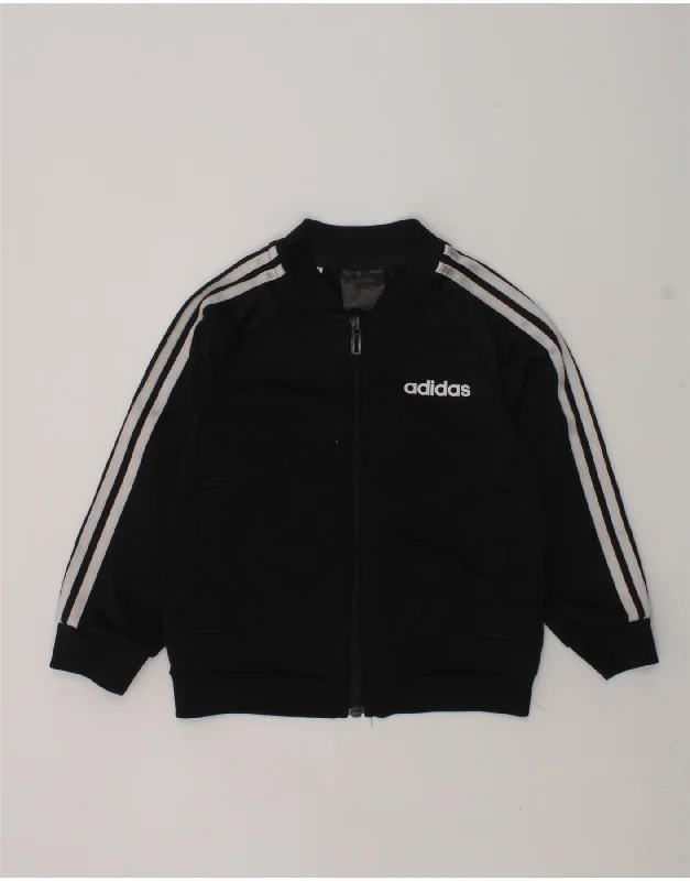 men's lightweight jackets for travel -ADIDAS Baby Boys Tracksuit Top Jacket 18-24 Months Black Polyester