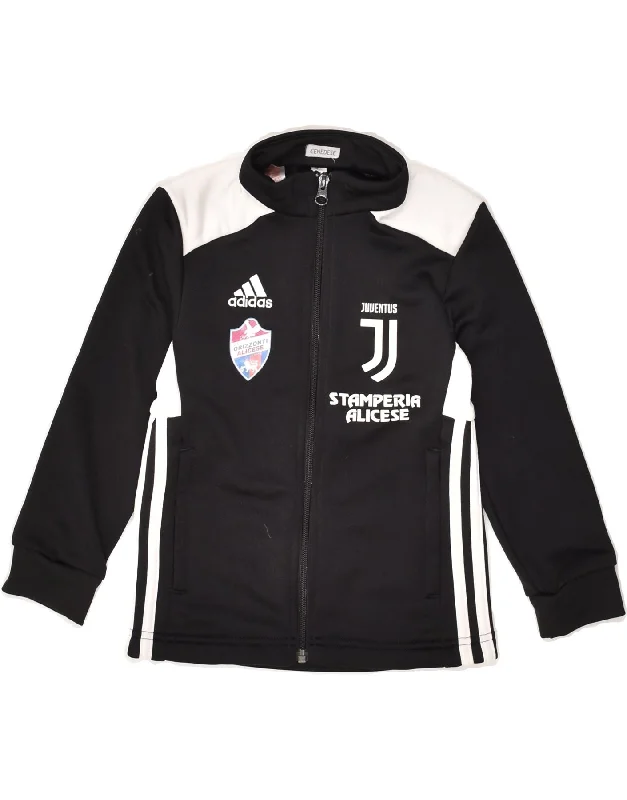 men's lightweight jackets for travel -ADIDAS Boys Juventus Graphic Tracksuit Top Jacket 5-6 Years Black