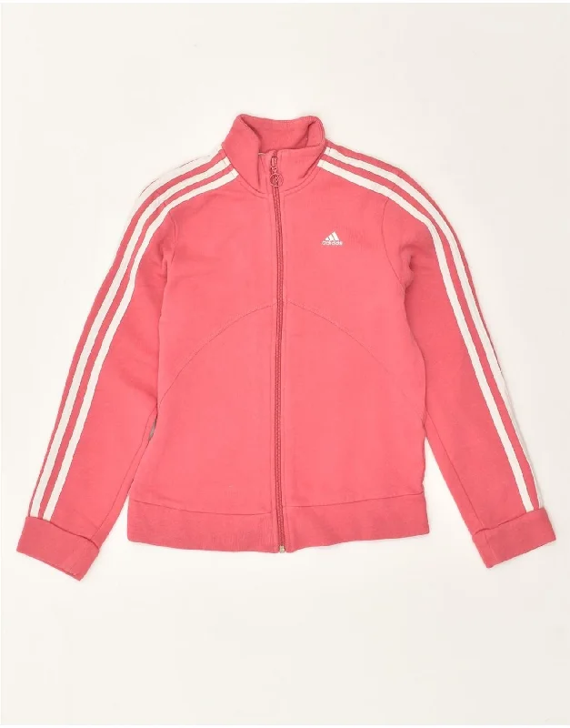 men's wool jackets -ADIDAS Girls Tracksuit Top Jacket 11-12 Years Pink Cotton