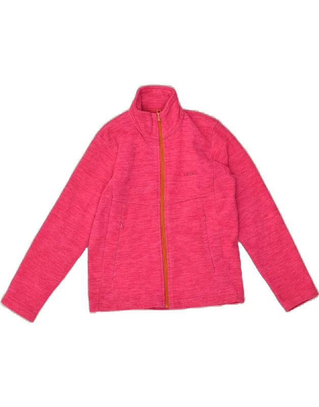 men's rain-resistant jackets -BRUGI Girls Fleece Jacket 8-9 Years Pink