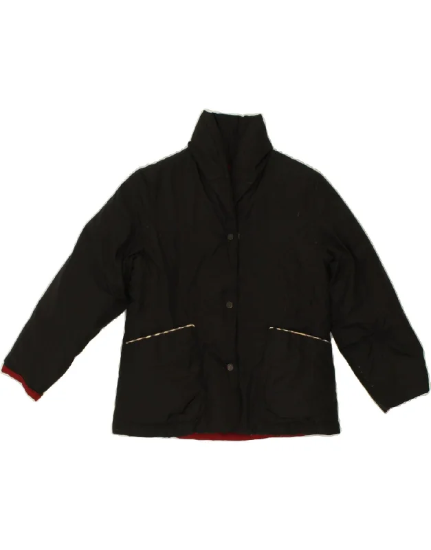 men's sports jackets for work -BURBERRY Girls Padded Jacket 5-6 Years Black Polyester