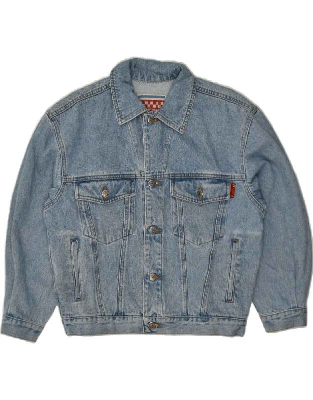 men's bomber jackets -CASUCCI Boys Denim Jacket 12-13 Years Blue Cotton