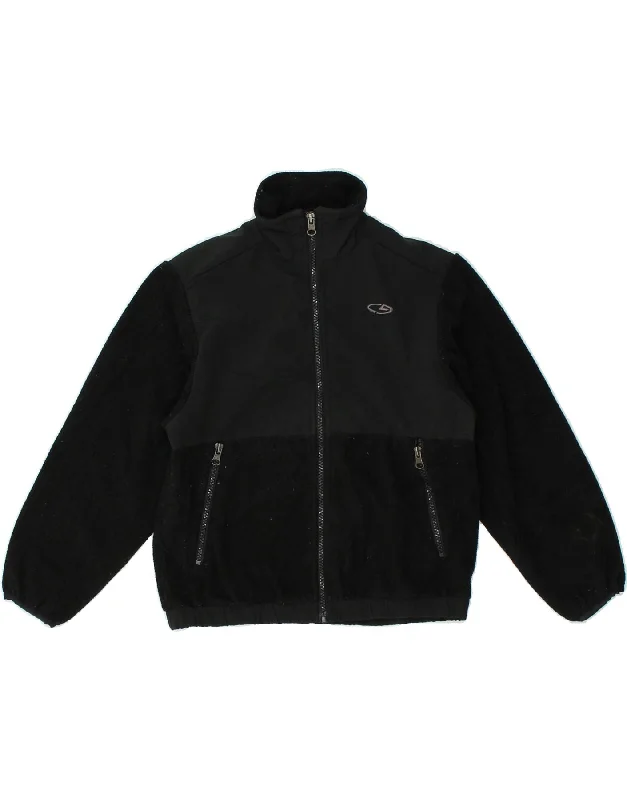 men's softshell winter jackets -CHAMPION Boys Fleece Jacket 10-11 Years Small Black Polyester