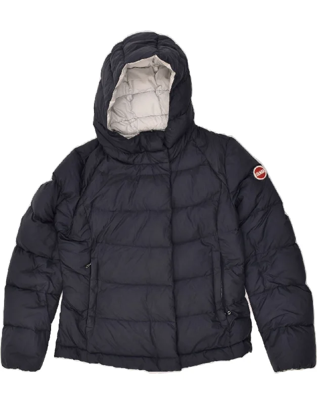 men's parkas -COLMAR Boys Hooded Padded Jacket 11-12 Years Navy Blue Polyester