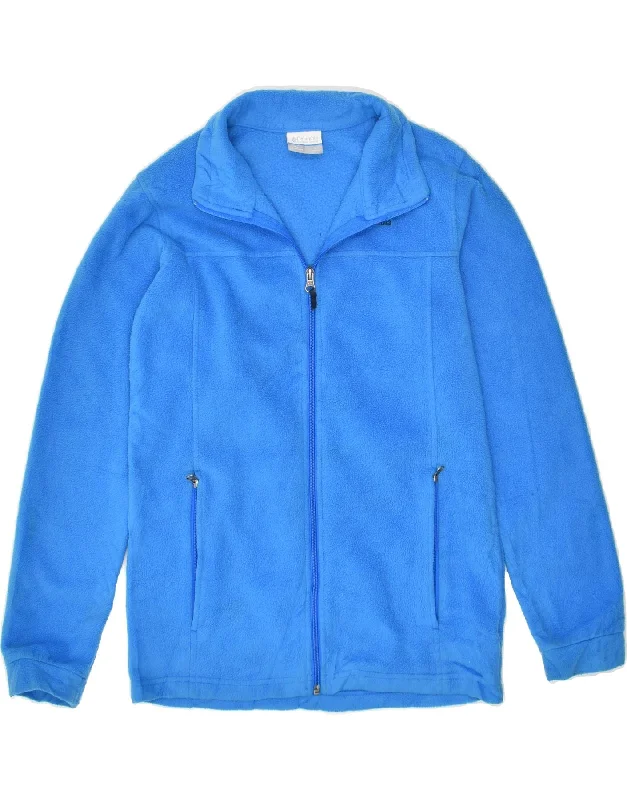 men's slim fit leather jackets -COLUMBIA Boys Fleece Jacket 14-15 Years Large Blue Polyester