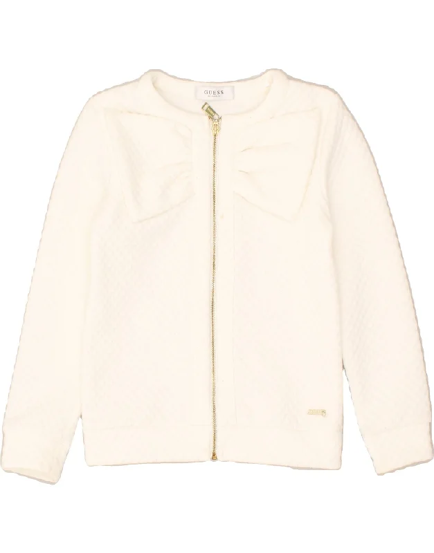 men's bomber jackets -GUESS Girls Bomber Jacket 7-8 Years Off White