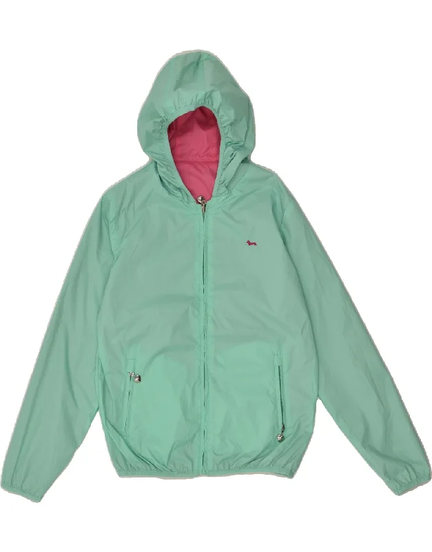 men's slim-fit jackets -HARMONT & BLAINE Girls Hooded Reversible Jacket 13-14 Years Green