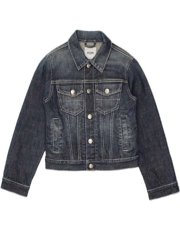 men's athletic jackets for outdoor -MOSCHINO Boys Denim Jacket 3-4 Years Blue