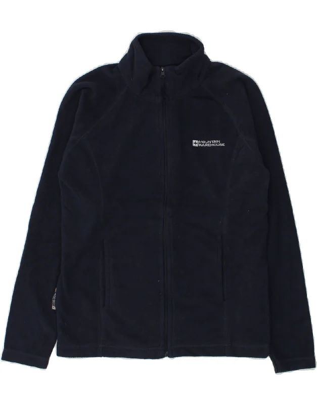 men's comfortable fleece jackets -MOUNTAIN WAREHOUSE Boys Fleece Jacket 11-12 Years  Navy Blue Polyester