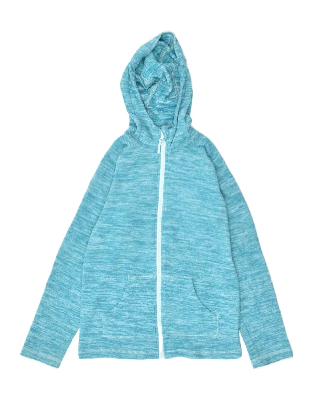 men's fashionable winter jackets -MOUNTAIN WAREHOUSE Boys Hooded Fleece Jacket 11-12 Years Blue Polyester