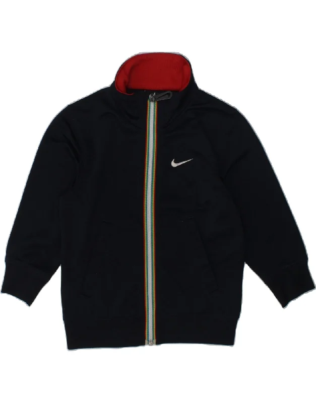 men's heavy-duty jackets for winter -NIKE Boys Graphic Tracksuit Top Jacket 3-4 Years XS Navy Blue