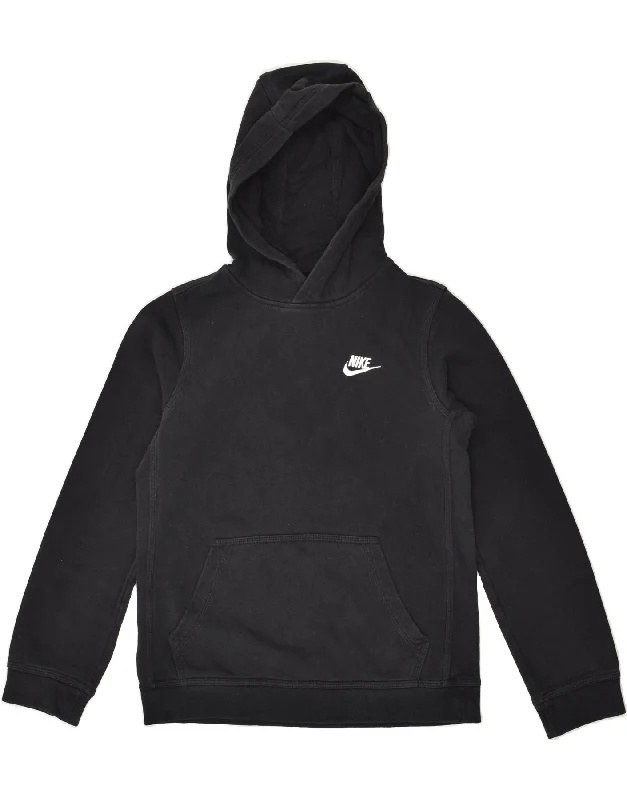 men's oversized hoodies -NIKE Boys Hoodie Jumper 15-16 Years Black