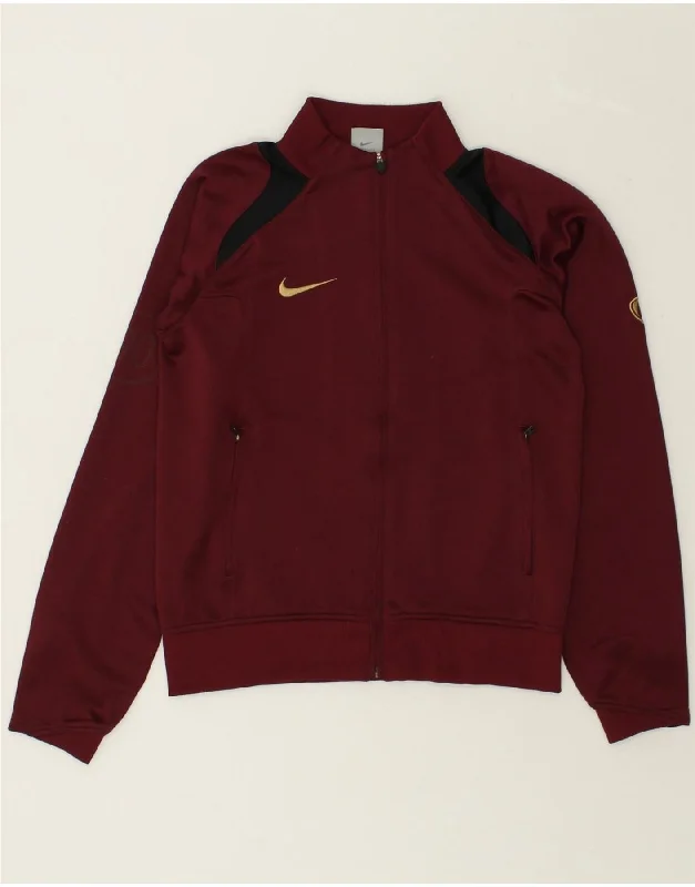 men's lightweight windbreakers -NIKE Boys Tracksuit Top Jacket 10-11 Years Burgundy