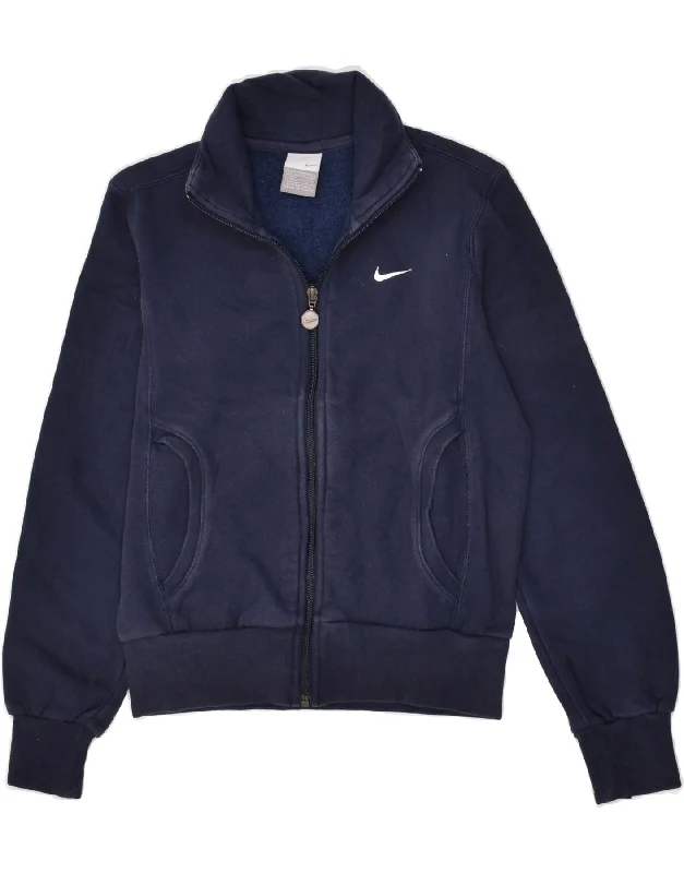 men's windbreaker jackets -NIKE Boys Tracksuit Top Jacket 6-7 Years Navy Blue Cotton