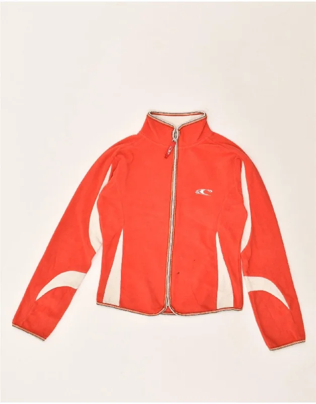 men's insulated winter jackets -O'NEILL Girls Tracksuit Top Jacket 11-12 Years Orange Colourblock