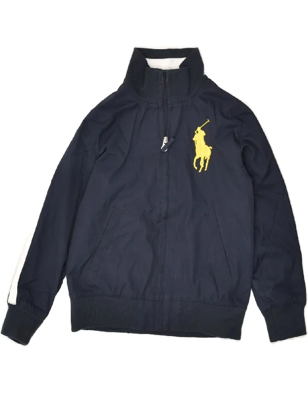 men's bomber jackets -POLO RALPH LAUREN Boys Bomber Jacket 5-6 Years Navy Blue