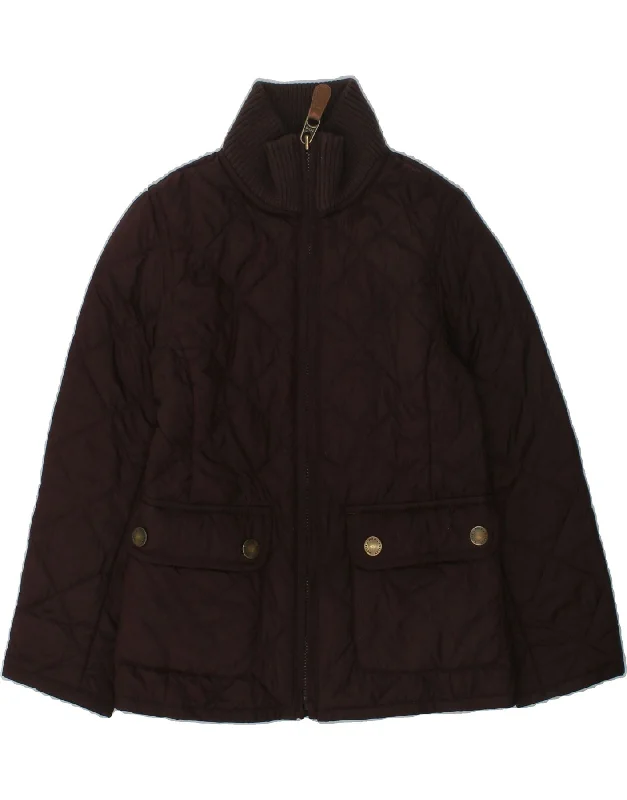 men's trench jackets for winter -RALPH LAUREN Girls Quilted Jacket 3-4 Years Brown Polyester