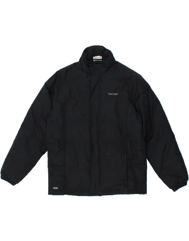 men's lightweight jackets -REEBOK Boys Padded Jacket 11-12 Years Black