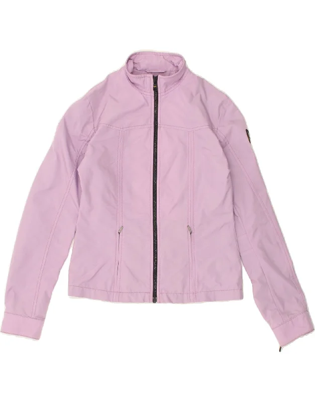 men's leather jackets -REFRIGIWEAR Girls Bomber Jacket 13-14 Years Purple Nylon