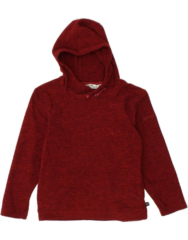 men's versatile hoodies -REGATTA Girls Hoodie Jumper 12-13 Years Burgundy Flecked Polyester