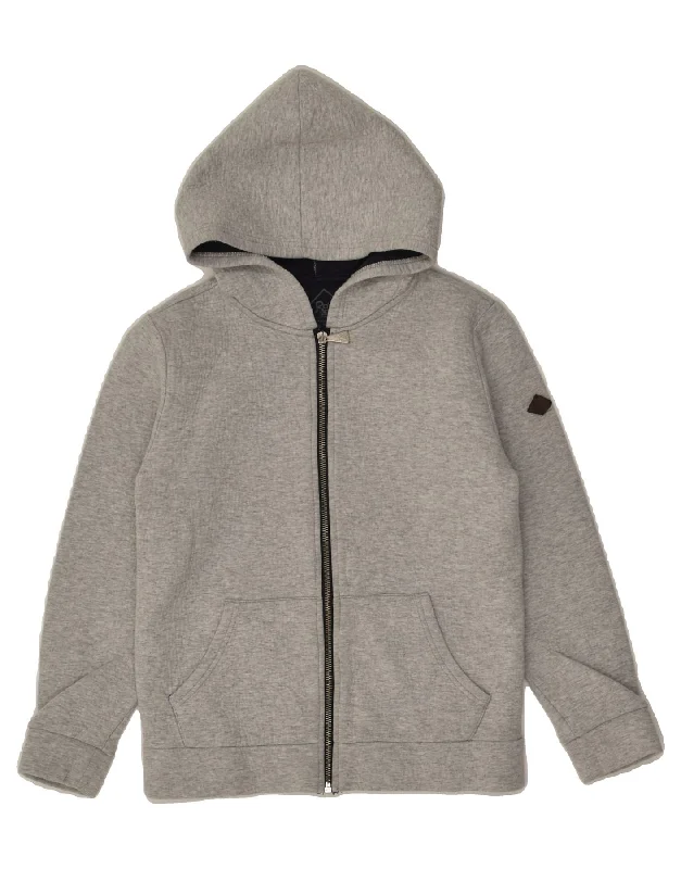 men's hoodie sweatshirt for weekend -ROY ROGERS Girls Hoodie Jumper 9-10 Years Grey Cotton