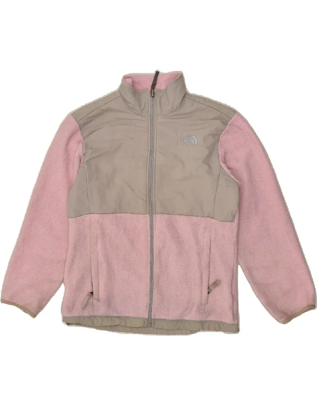 men's fleece-lined jackets -THE NORTH FACE Girls Fleece Jacket 13-14 Years Large Pink Colourblock