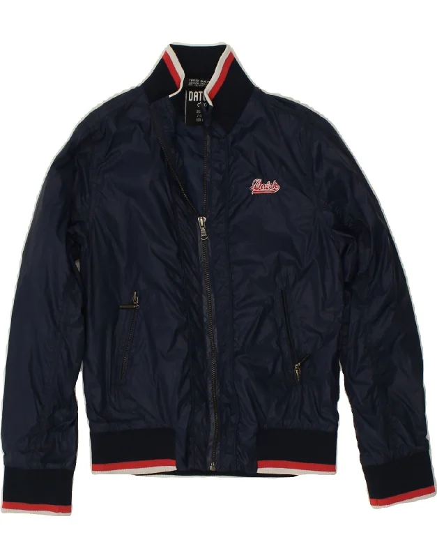 men's insulated jackets for snow -VINTAGE Boys Bolero Jacket 7-8 Years Small  Navy Blue Polyester