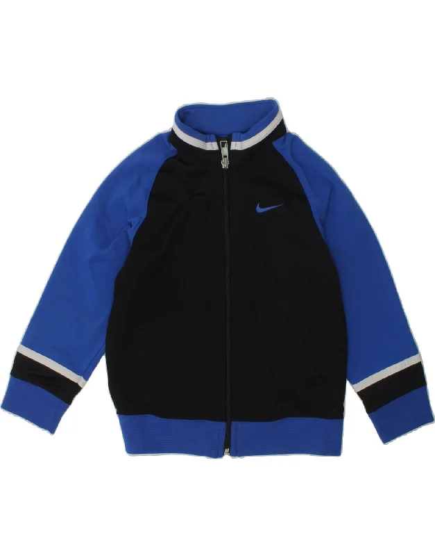 men's heavy-duty jackets for winter -NIKE Boys Tracksuit Top Jacket 2-3 Years Navy Blue Colourblock Polyester