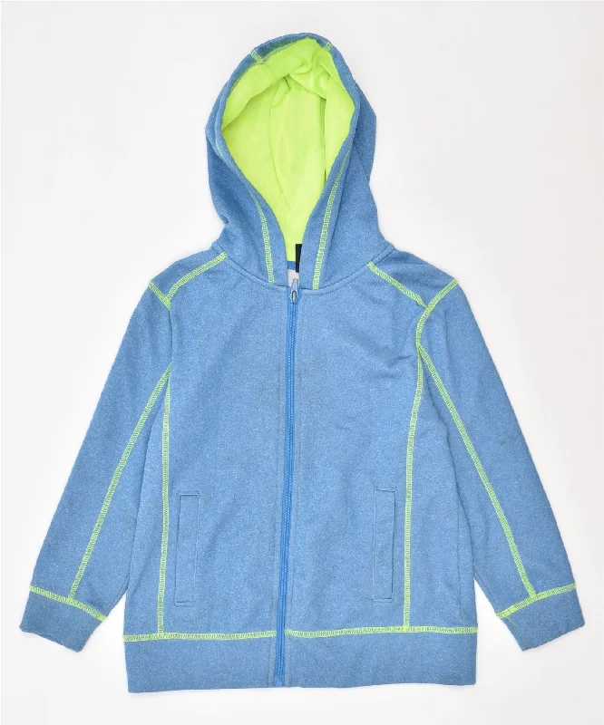 STARTER Boys Zip Hoodie Sweater 6-7 Years Small Blue Polyester