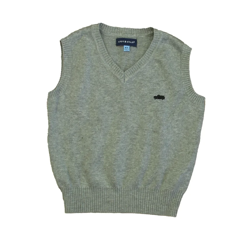 Andy & Evan Boys Gray Sweater Vest