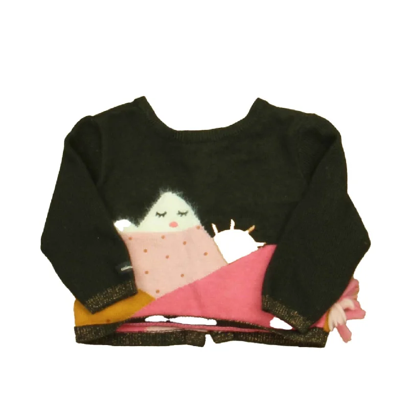 Catimini Girls Brown | Pink Sweater