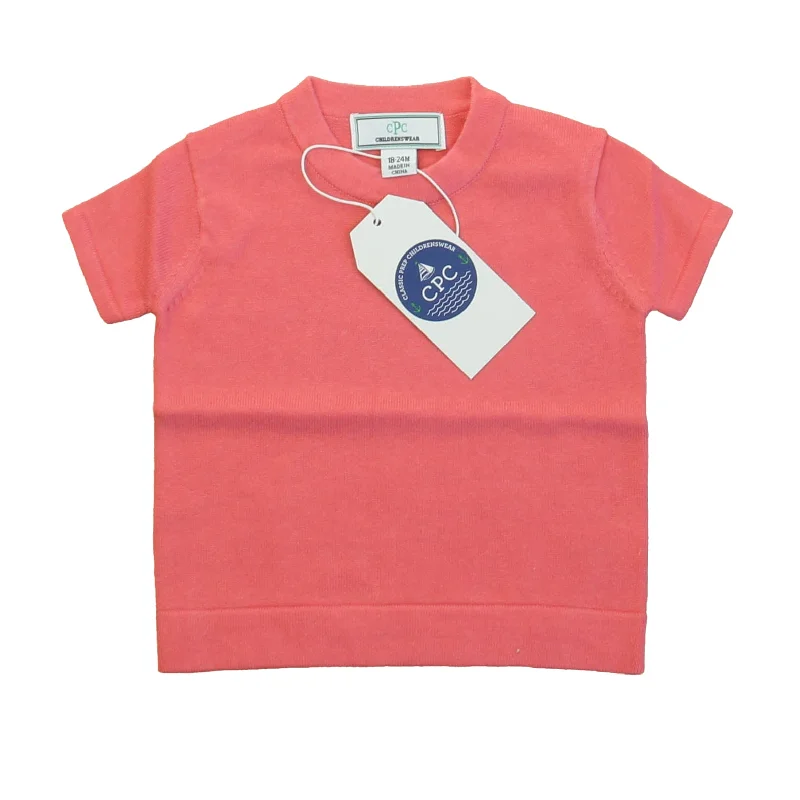 Classic Prep Girls Sunkissed Coral Sweater Size: 12-24 Months