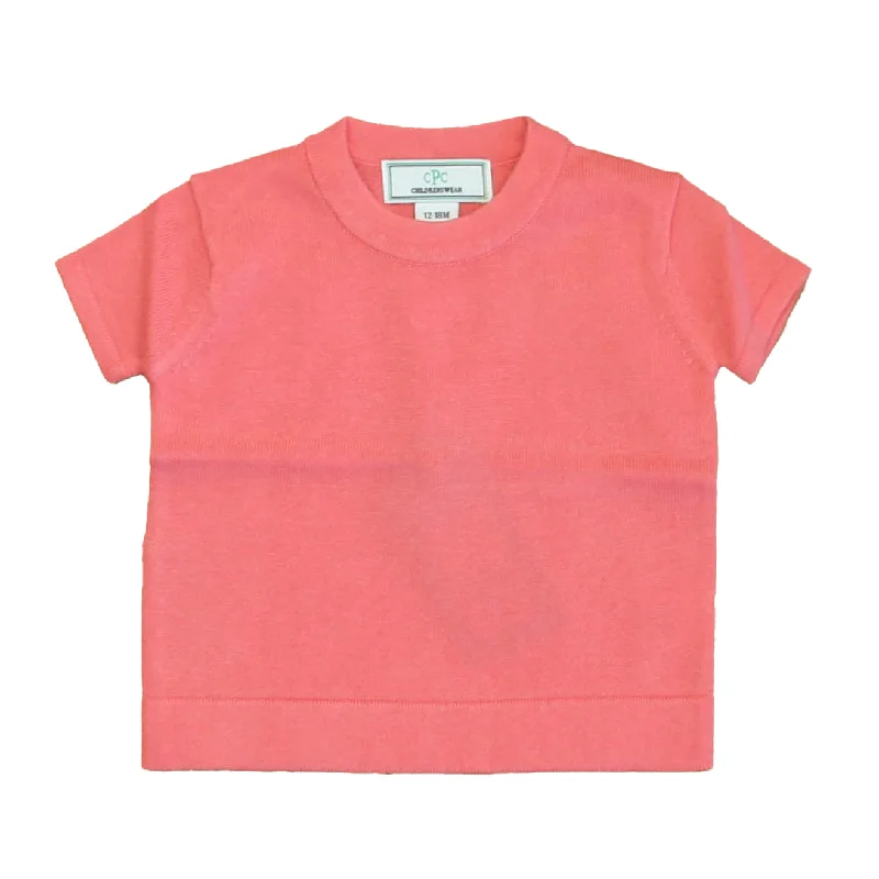 Classic Prep Girls Sunkissed Coral Sweater Size: 12 Months